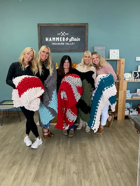 HEART HAND KNIT COZY BLANKETS