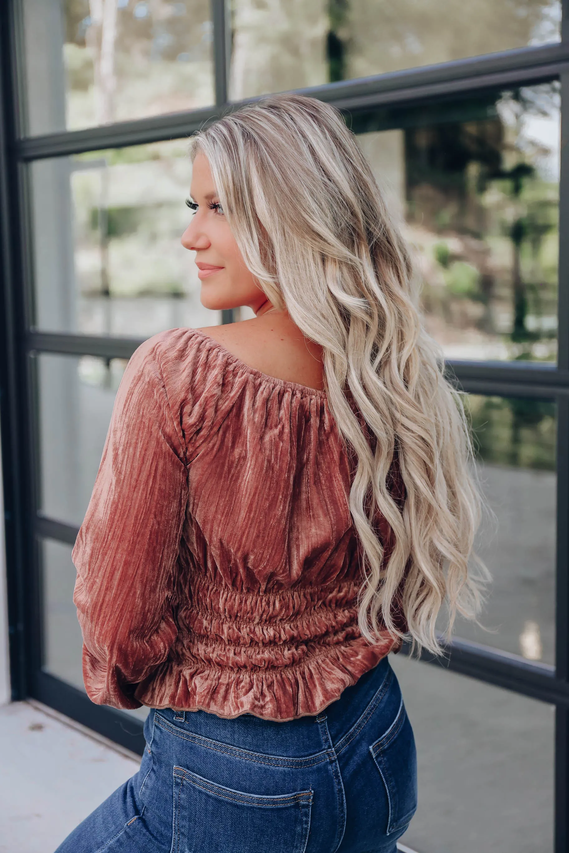 Helen Smocked Waist Blouse