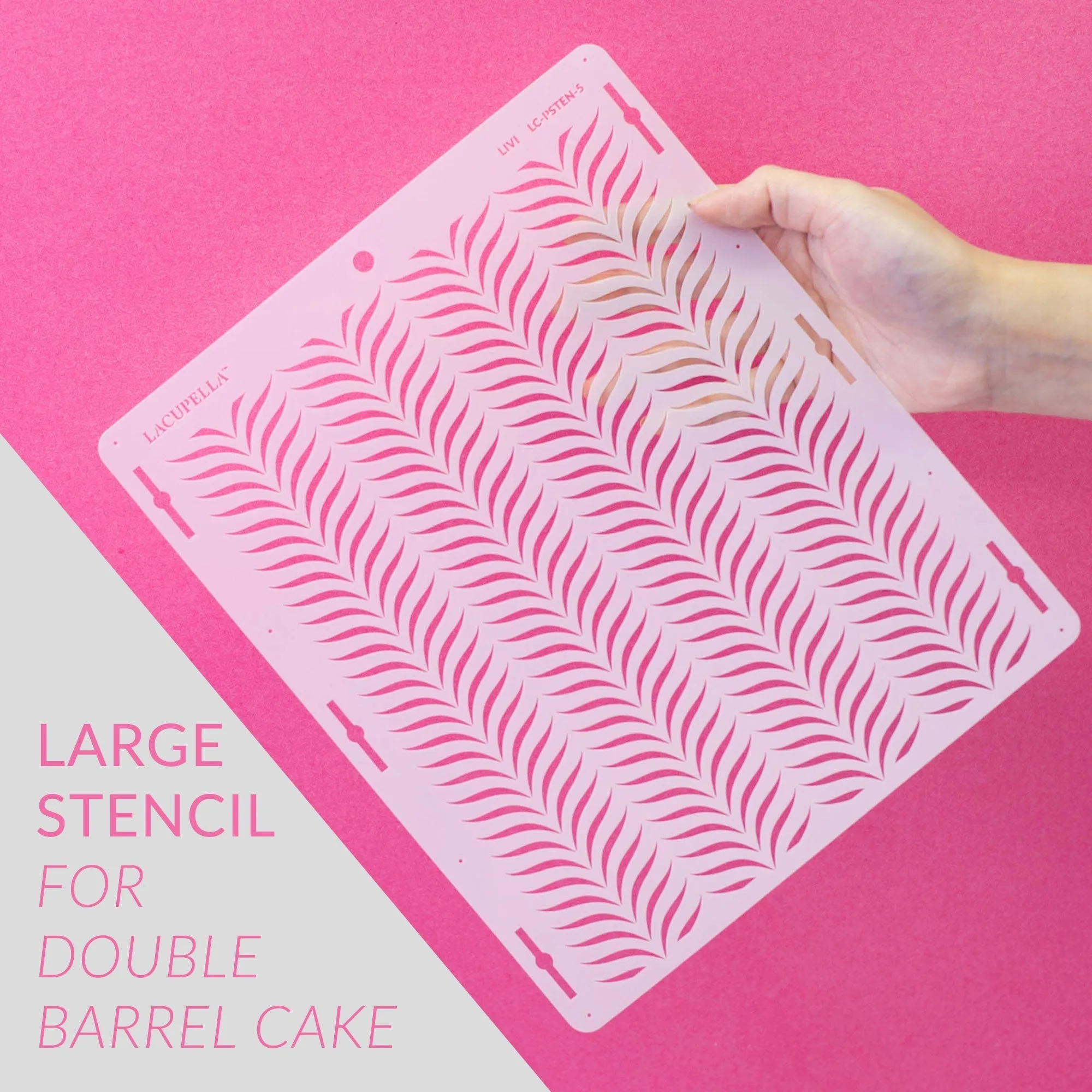 Holiday Cake Decorating Stencil COZY