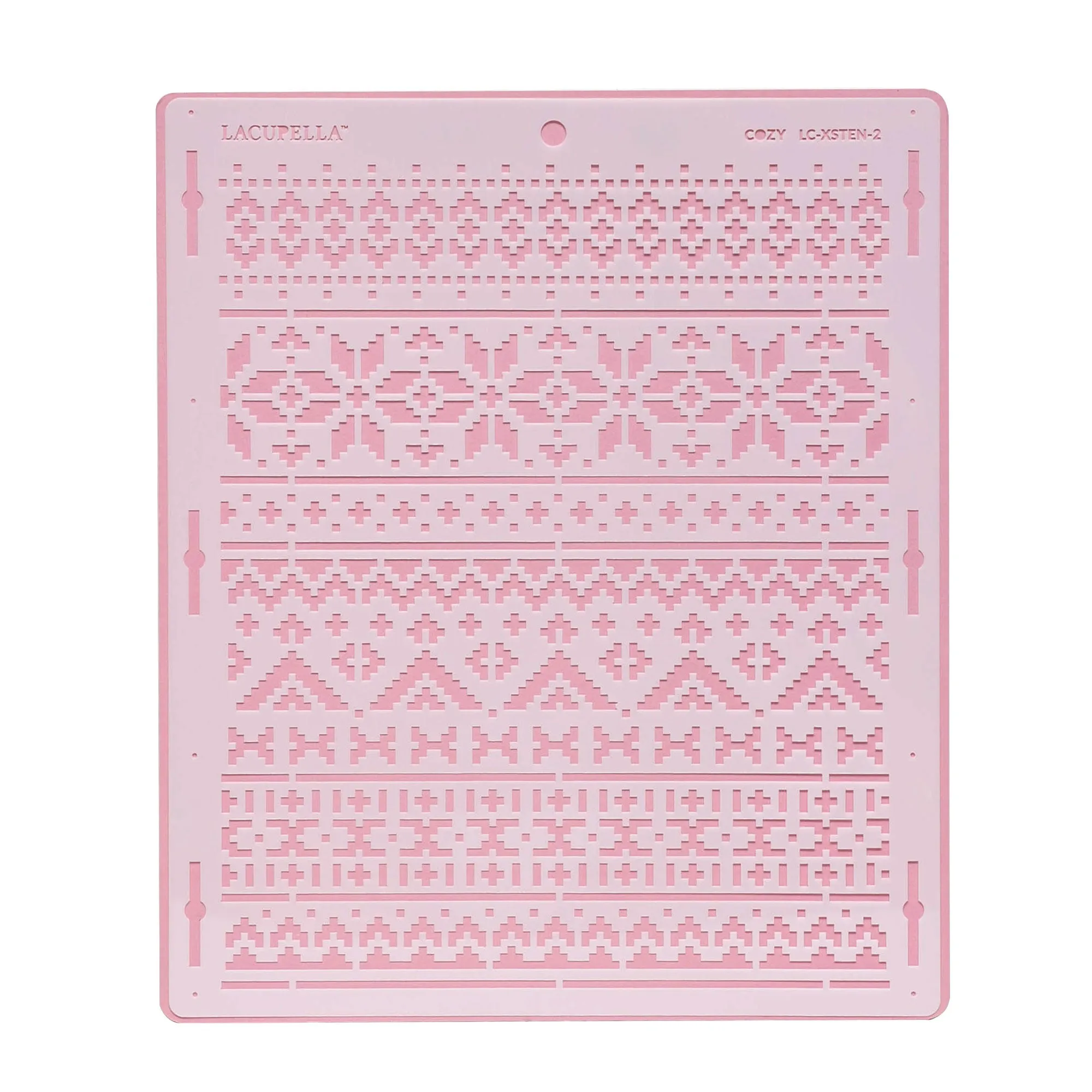 Holiday Cake Decorating Stencil COZY