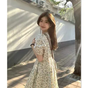 INSTOCK-floral dress platycodon  dress