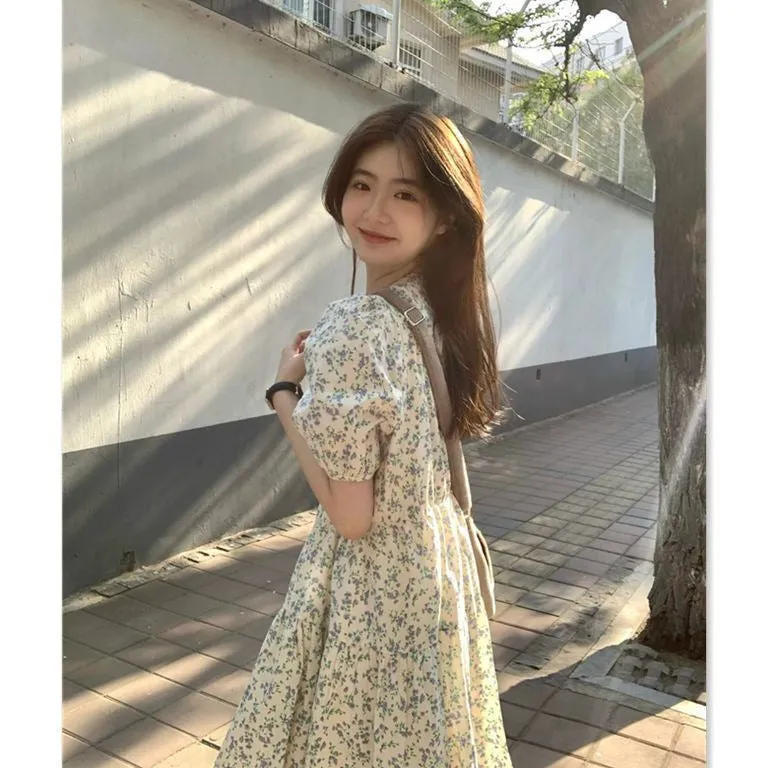 INSTOCK-floral dress platycodon  dress