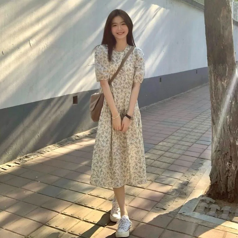 INSTOCK-floral dress platycodon  dress
