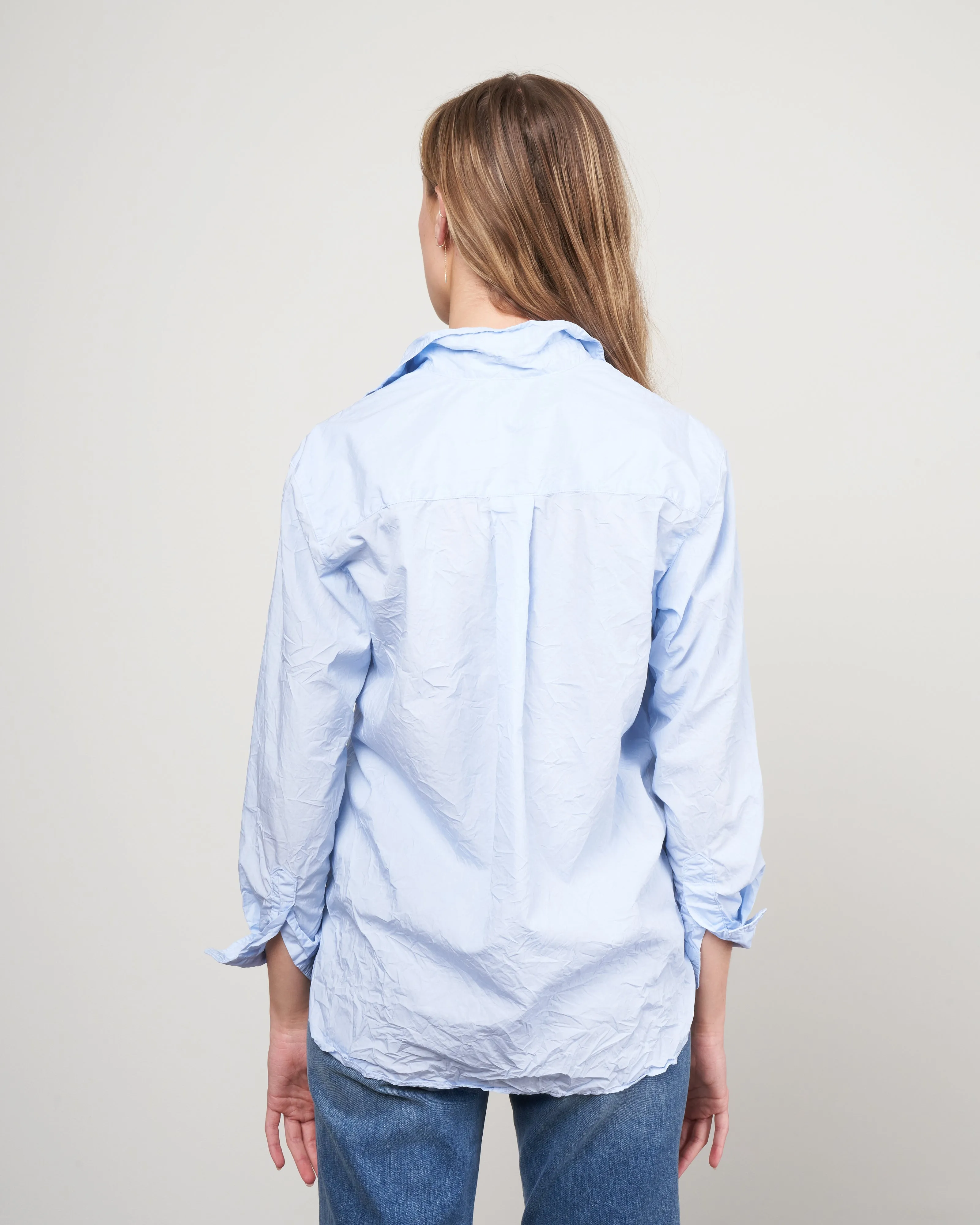 joedy woven button up - blue