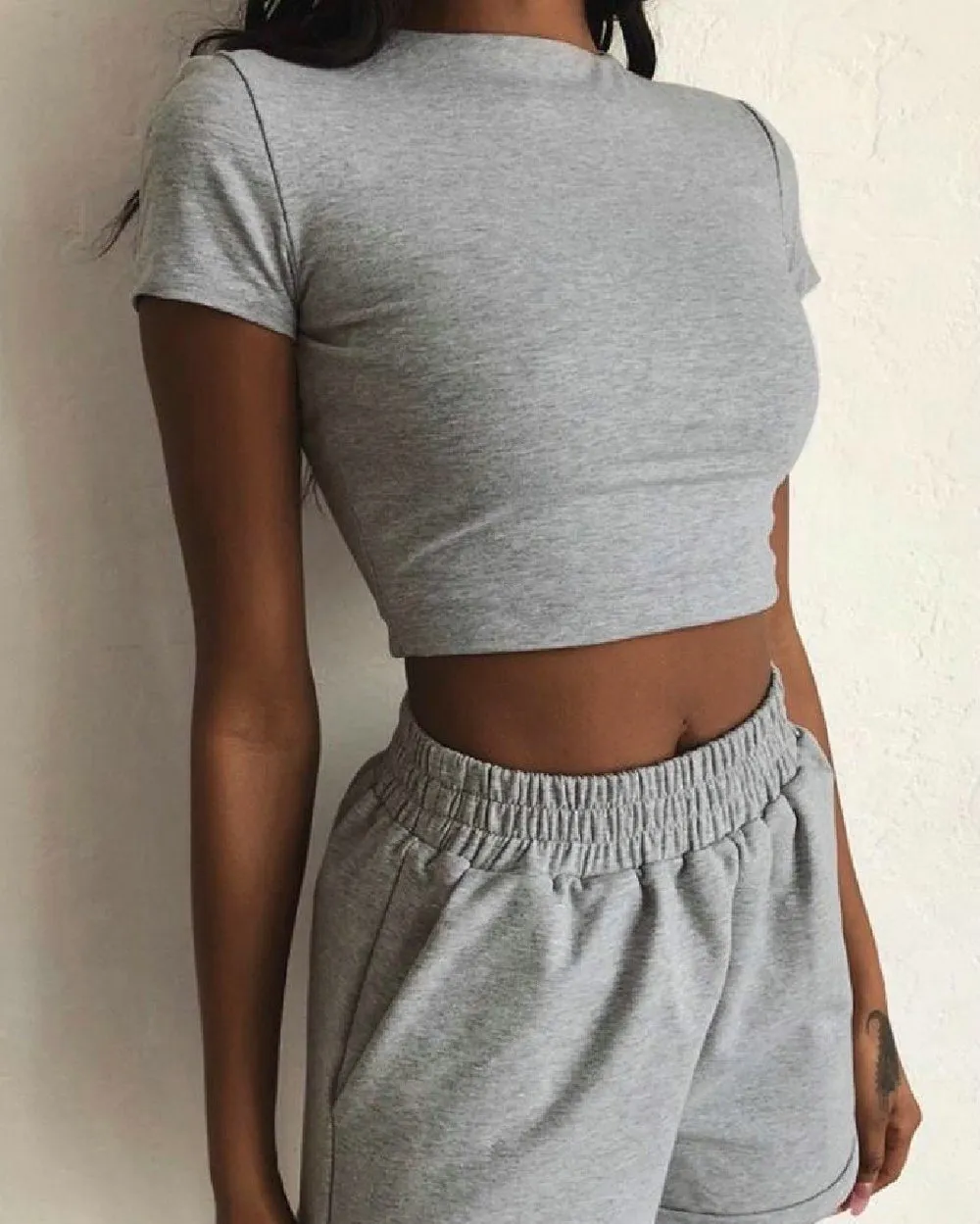 Just Perfect Lounge Cozy Two-Piece Sets - Grey