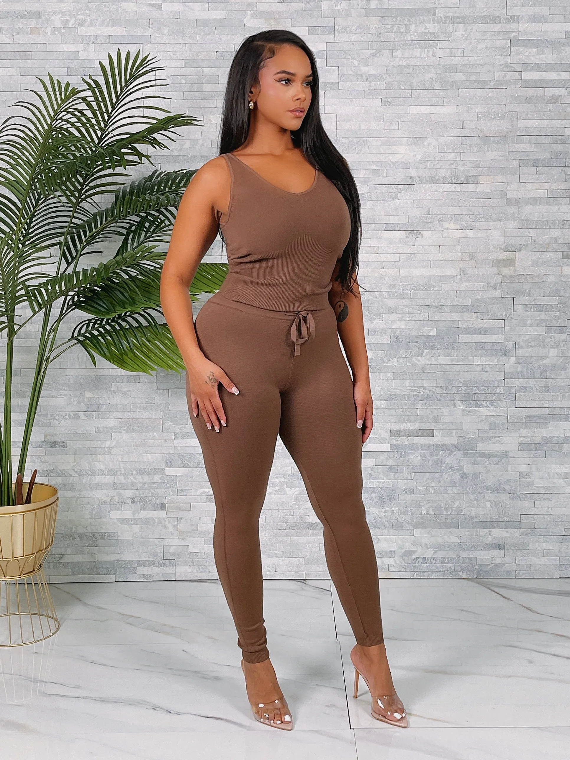 K6369SETP-Cozy Knit Jogger Set
