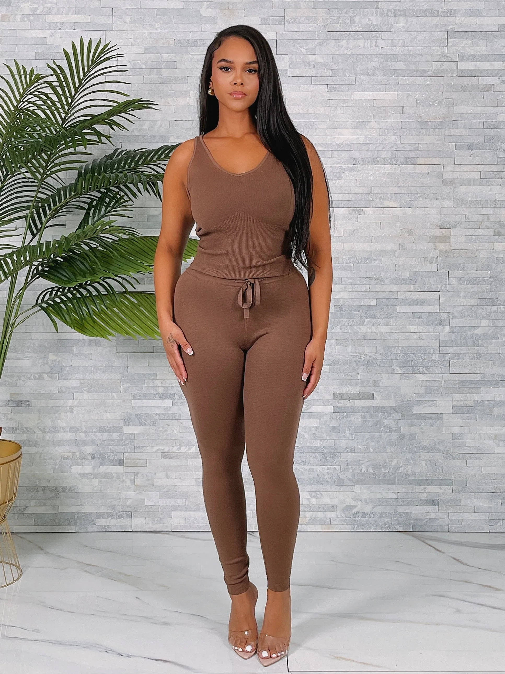 K6369SETP-Cozy Knit Jogger Set