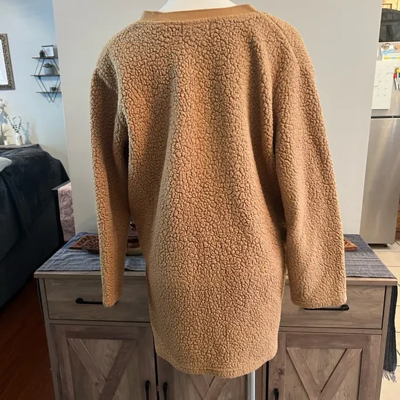 Koolaburra by UGG cozy Sherpa cardigan w/rib trim