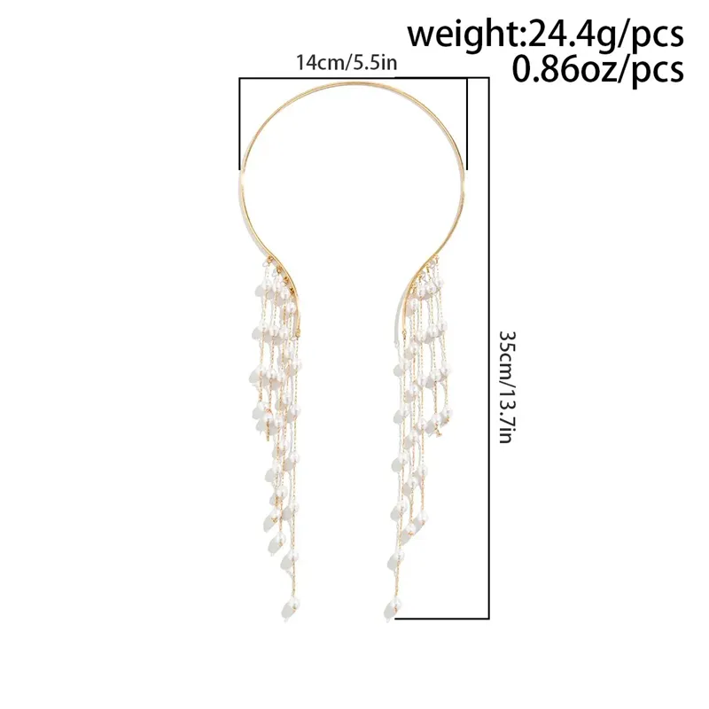Ladies Stylish Tassel Sequin & Artificial Pearl Necklaces