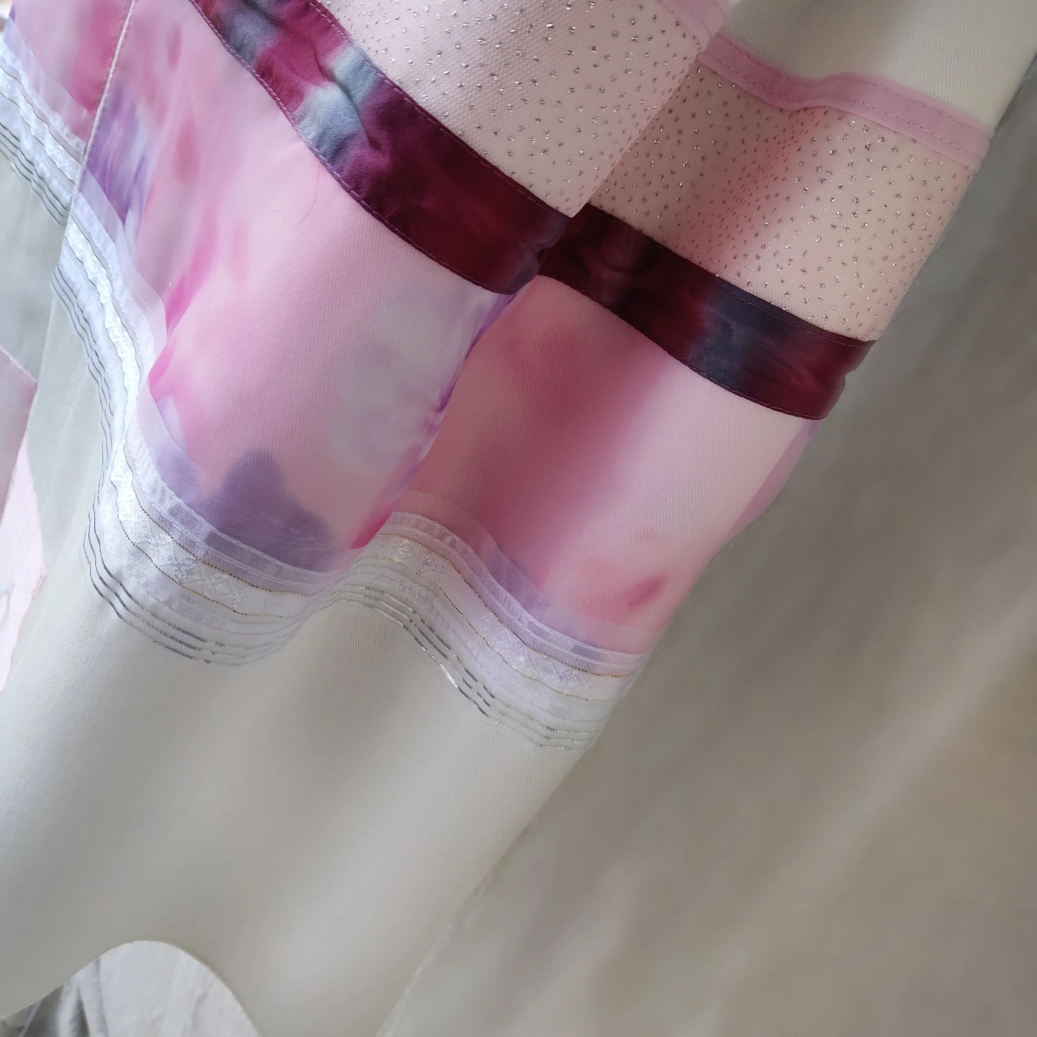Lady Gabrieli - Viscose Tallit - Pink Glliter