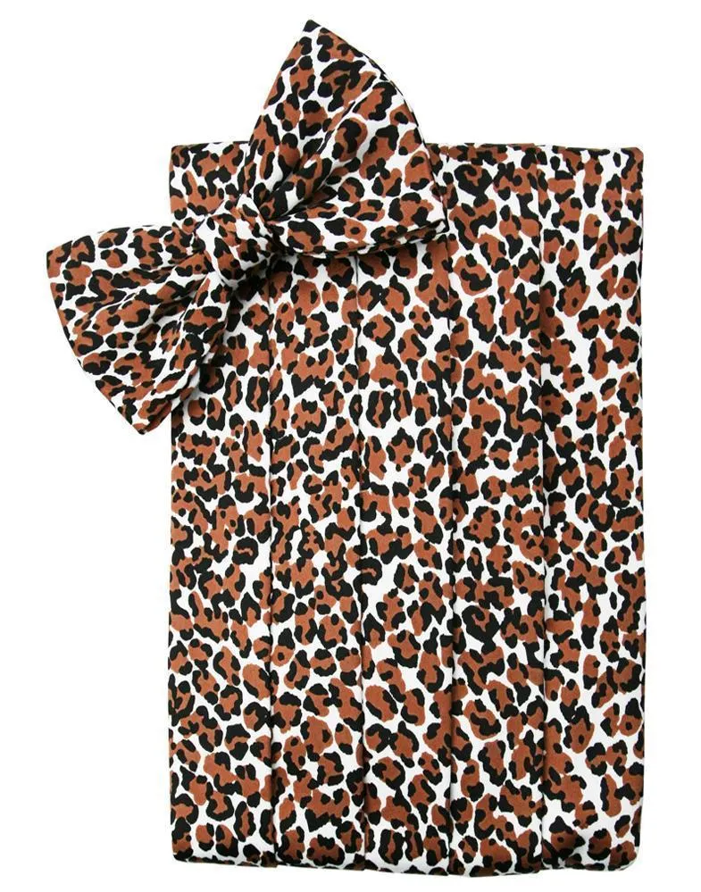 Leopard Cummerbund