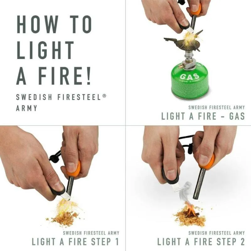 Light My Fire - FireSteel Army BIO tændstål, Rusty Orange
