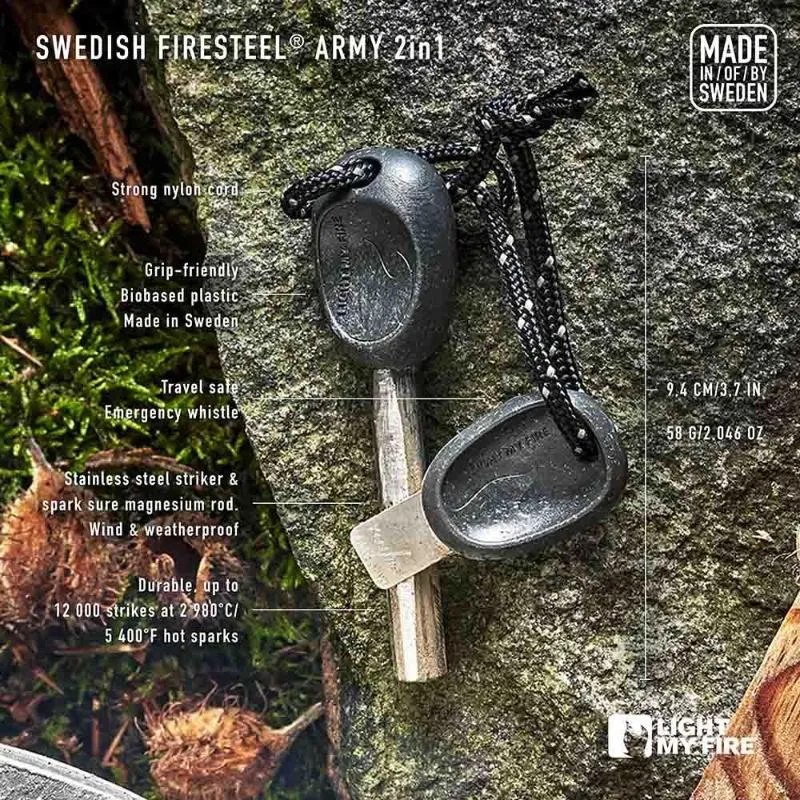 Light My Fire - FireSteel Army BIO tændstål, Rusty Orange