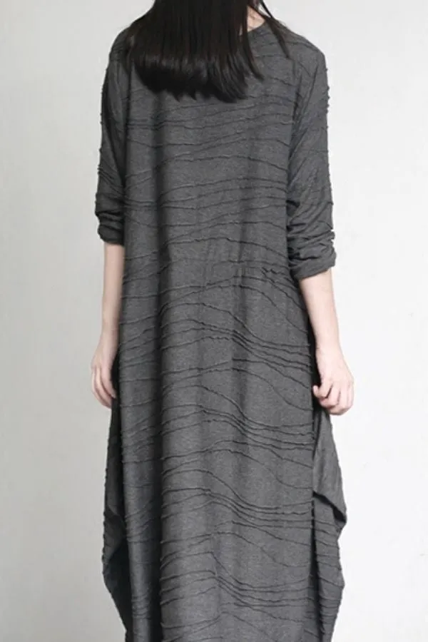Linen Solid Color Maxi Dress