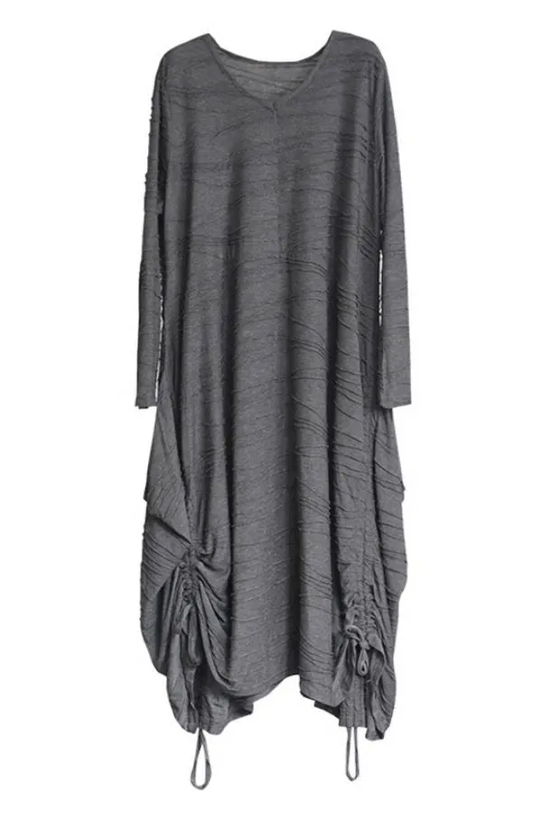 Linen Solid Color Maxi Dress