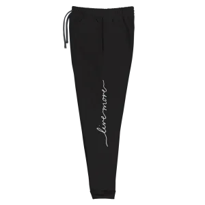 Live More Cursive Unisex Joggers