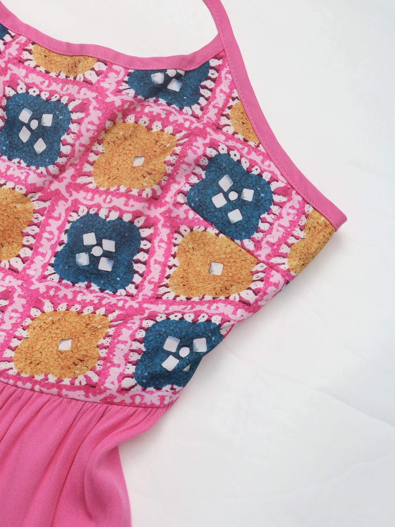 Lola Crochet-Top Tiered Sundress