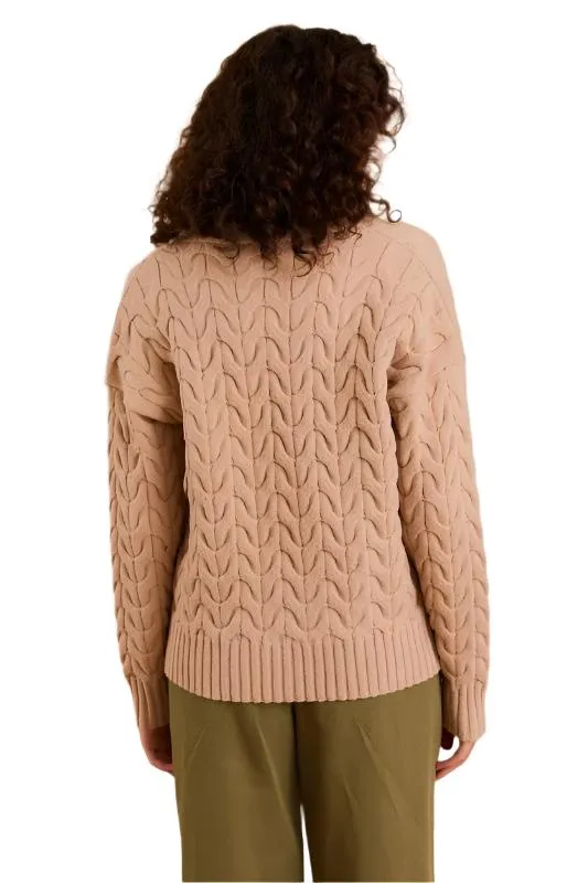 Long Sleeve V-Neck Oversized Sweater Cardigan