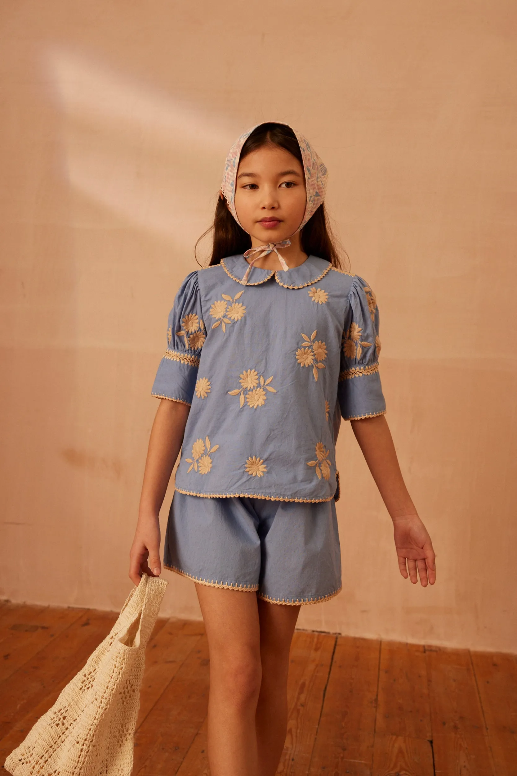 Loretta Short Set - Cornflower