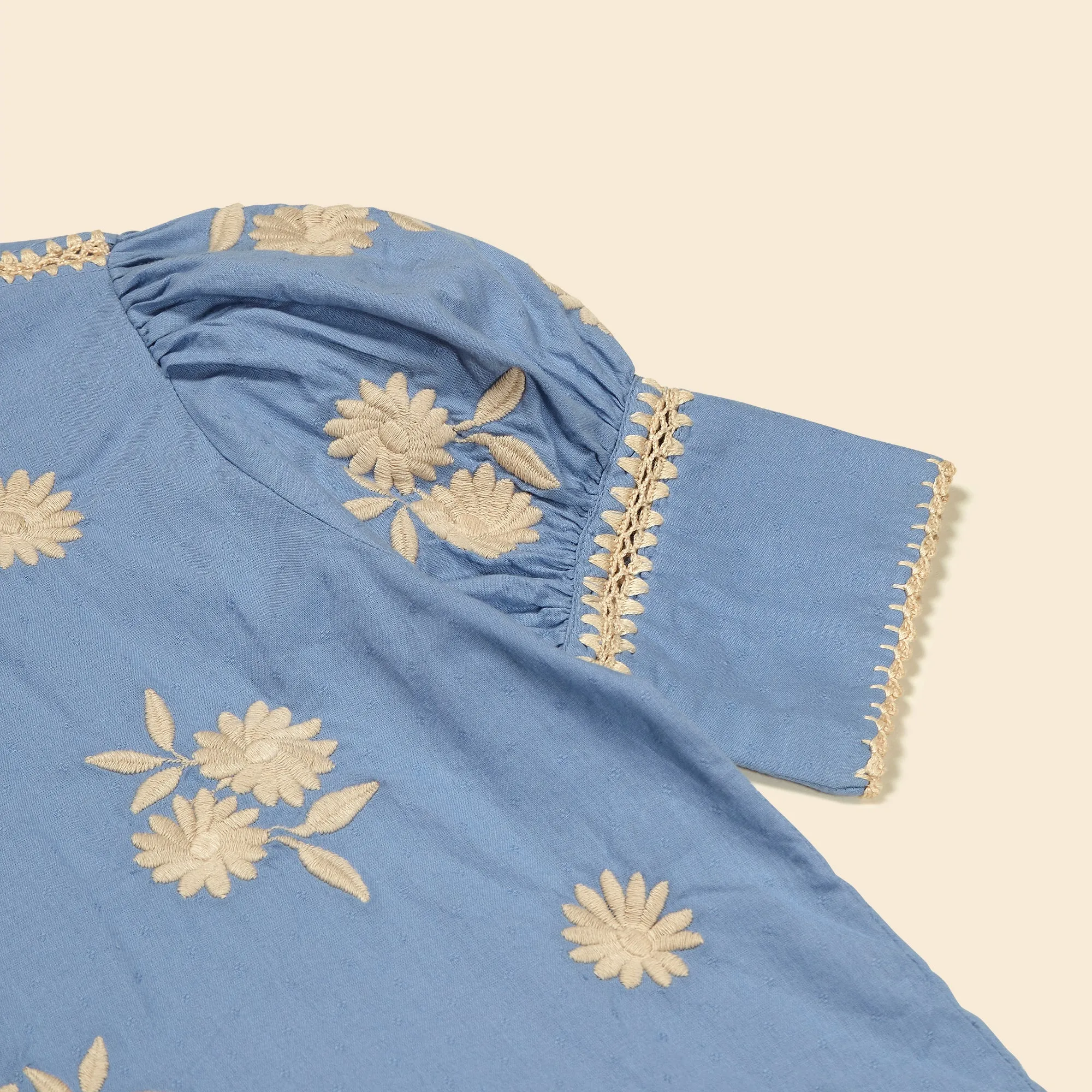 Loretta Short Set - Cornflower
