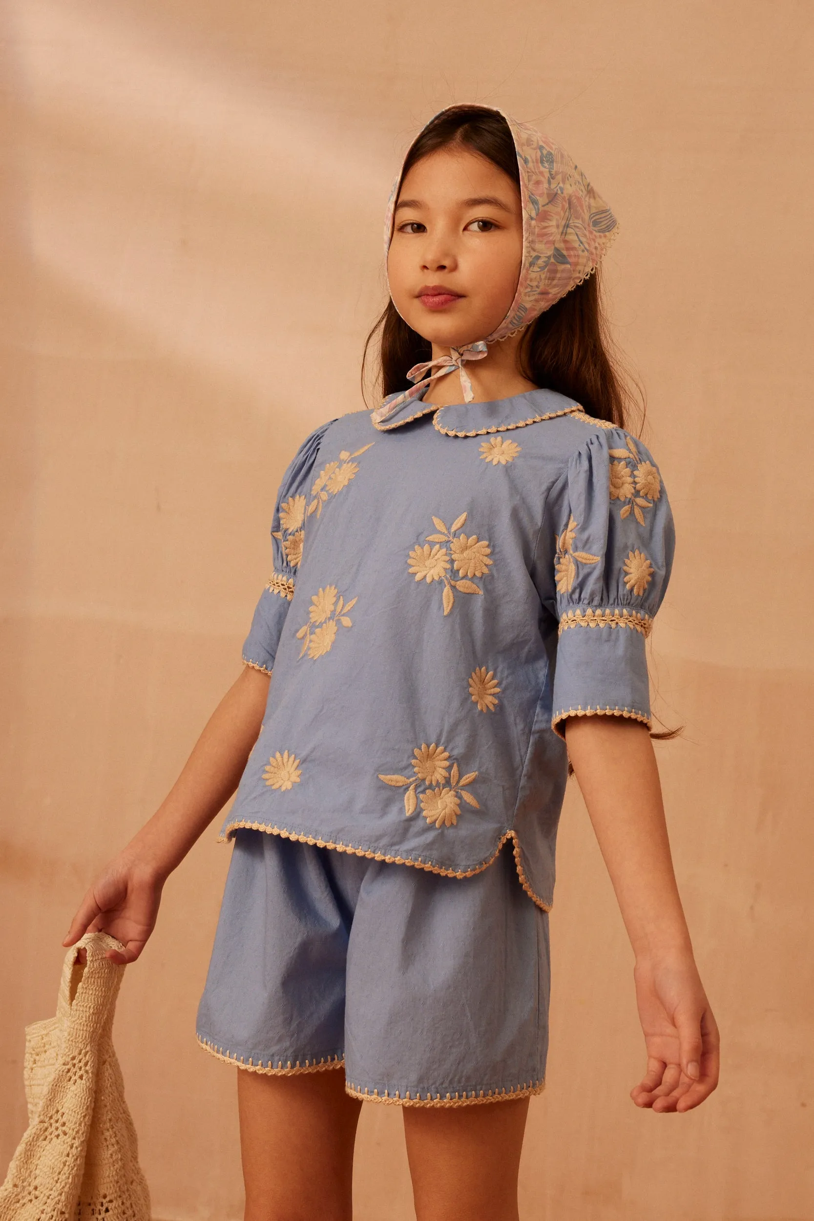 Loretta Short Set - Cornflower