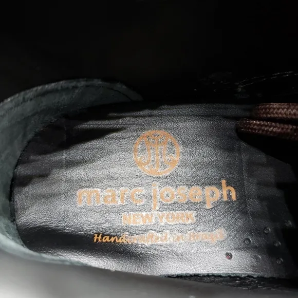 Marc Joseph | NIB Gramercy Wine Nubuck Leather Preppy High Top Booties Girl's 12