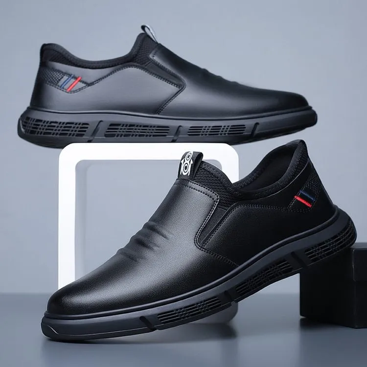 Men Casual Soft Sole Light Leather Shoes
