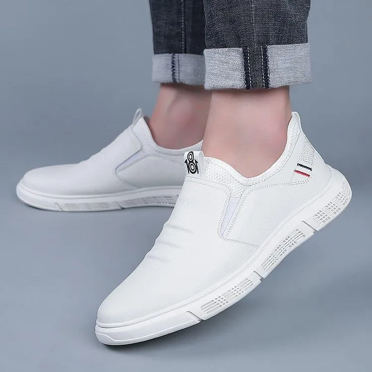 Men Casual Soft Sole Light Leather Shoes