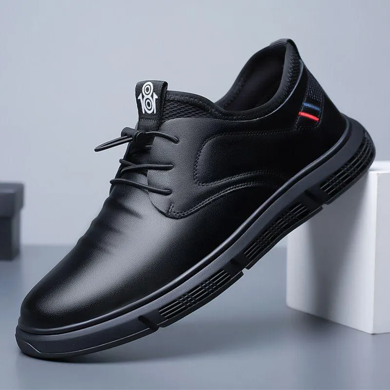 Men Casual Soft Sole Light Leather Shoes