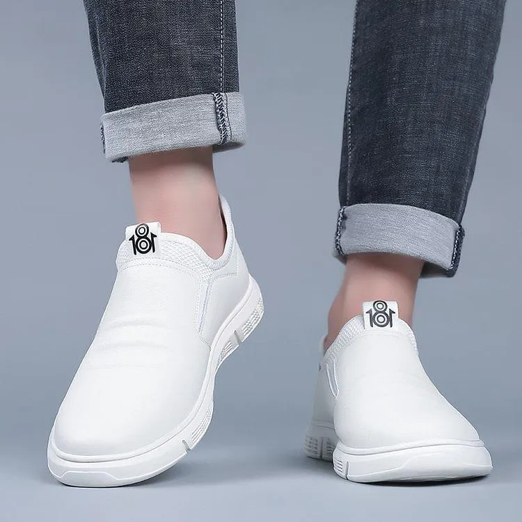Men Casual Soft Sole Light Leather Shoes