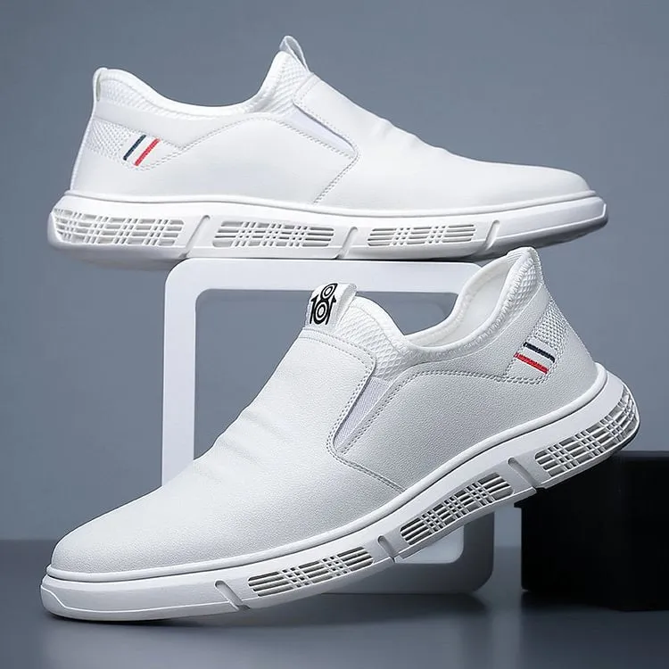 Men Casual Soft Sole Light Leather Shoes