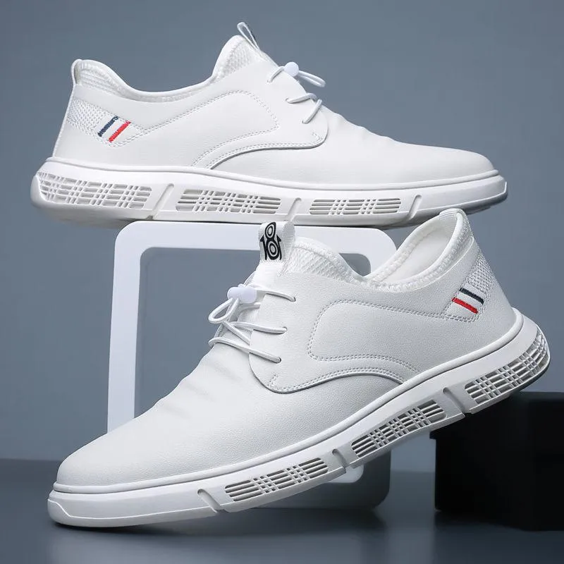 Men Casual Soft Sole Light Leather Shoes