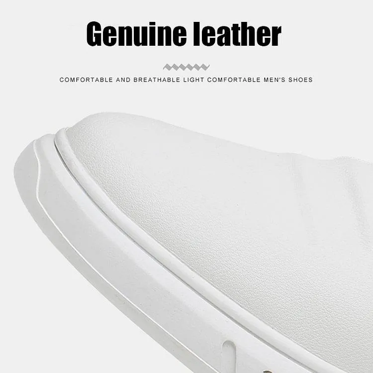 Men Casual Soft Sole Light Leather Shoes