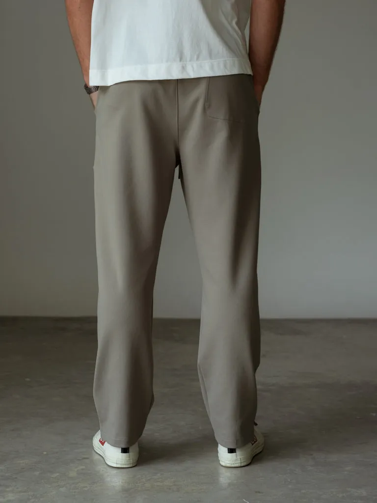 MEN TRACK TROUSERS - WARM GRAY