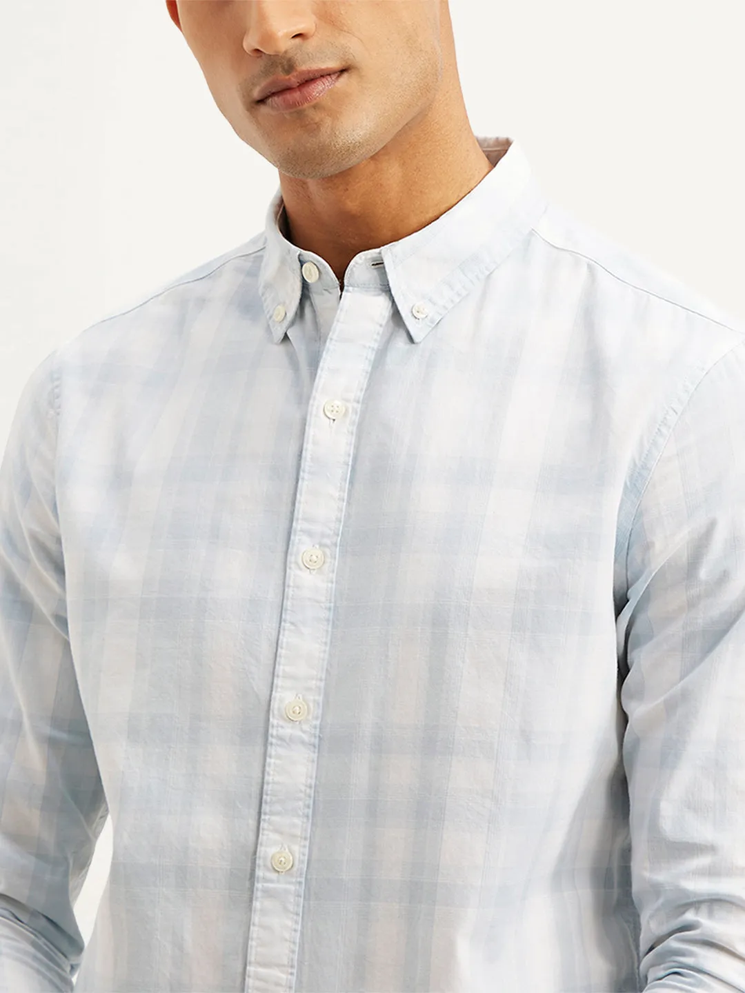 Men's Checkered Slim Fit Shirt