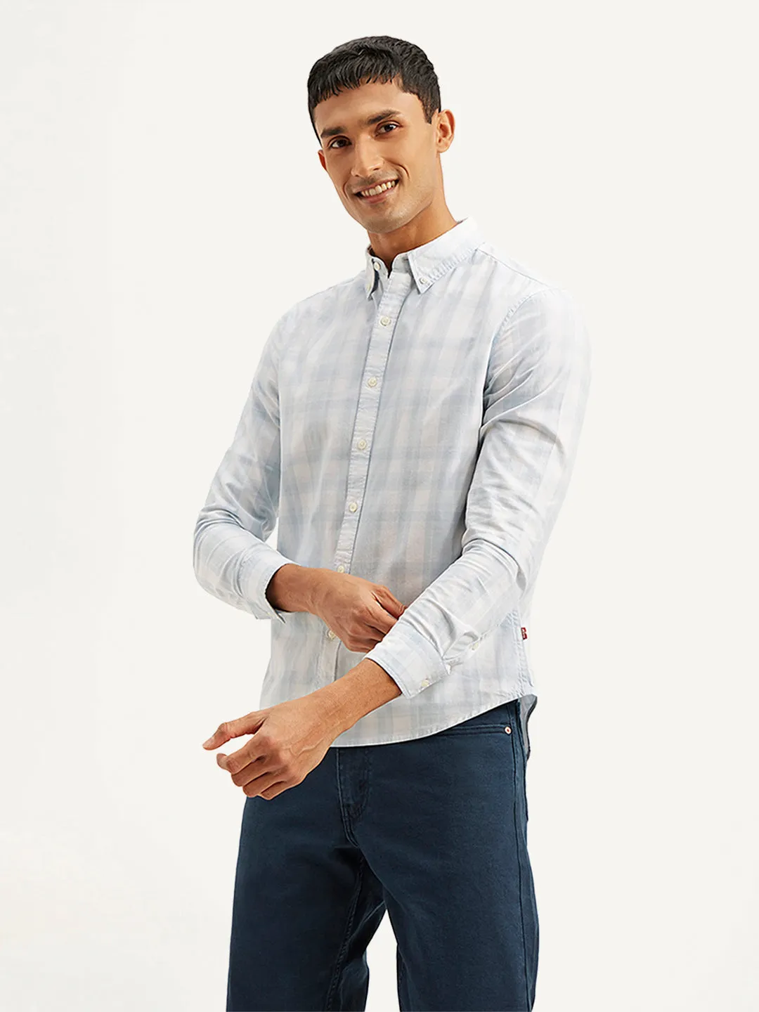 Men's Checkered Slim Fit Shirt