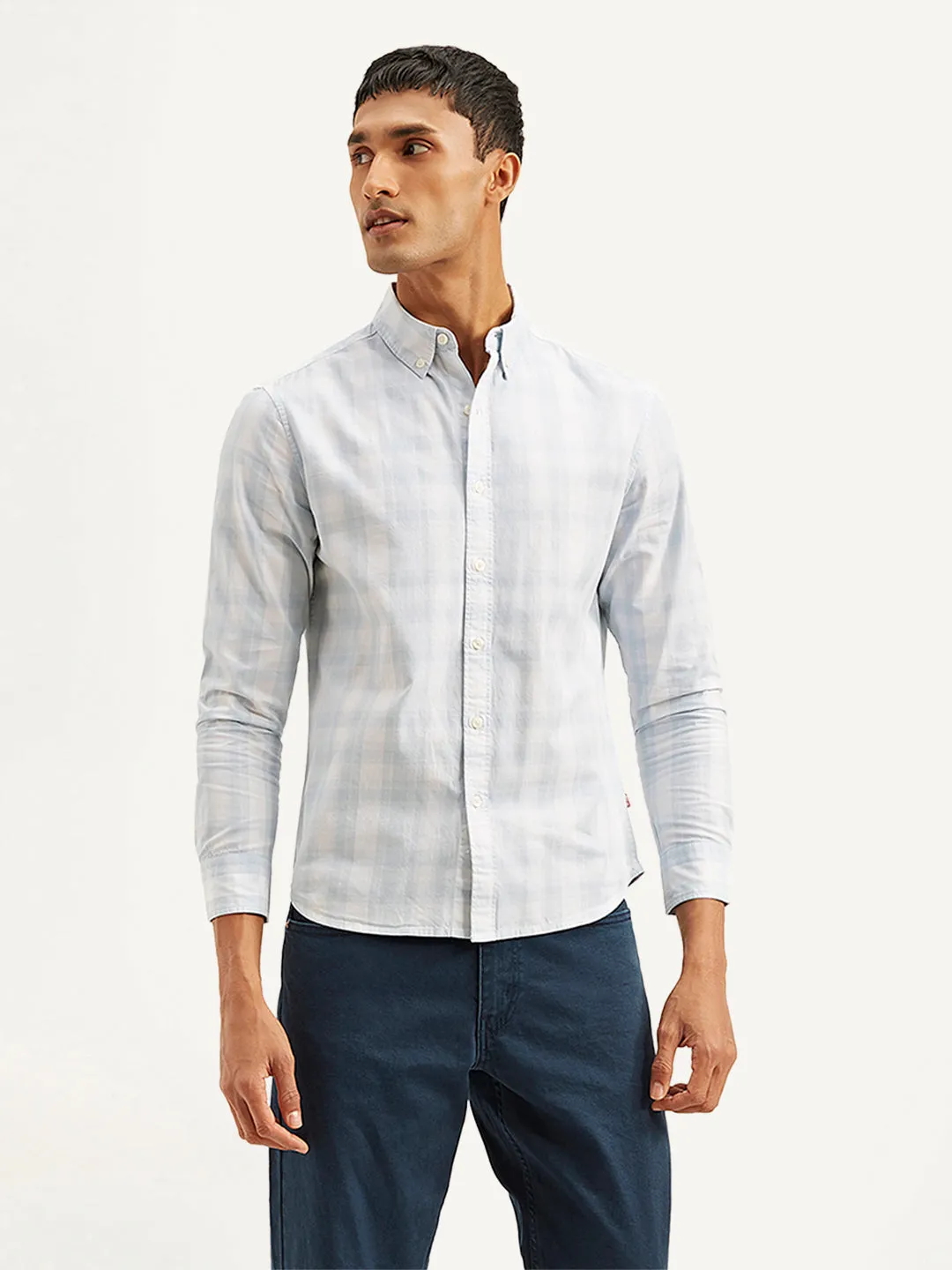 Men's Checkered Slim Fit Shirt