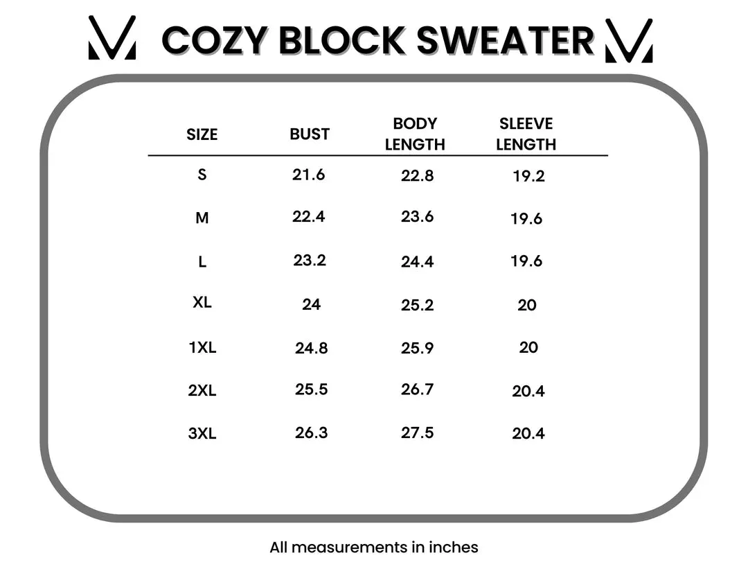 Michelle Mae Cozy Block Sweater