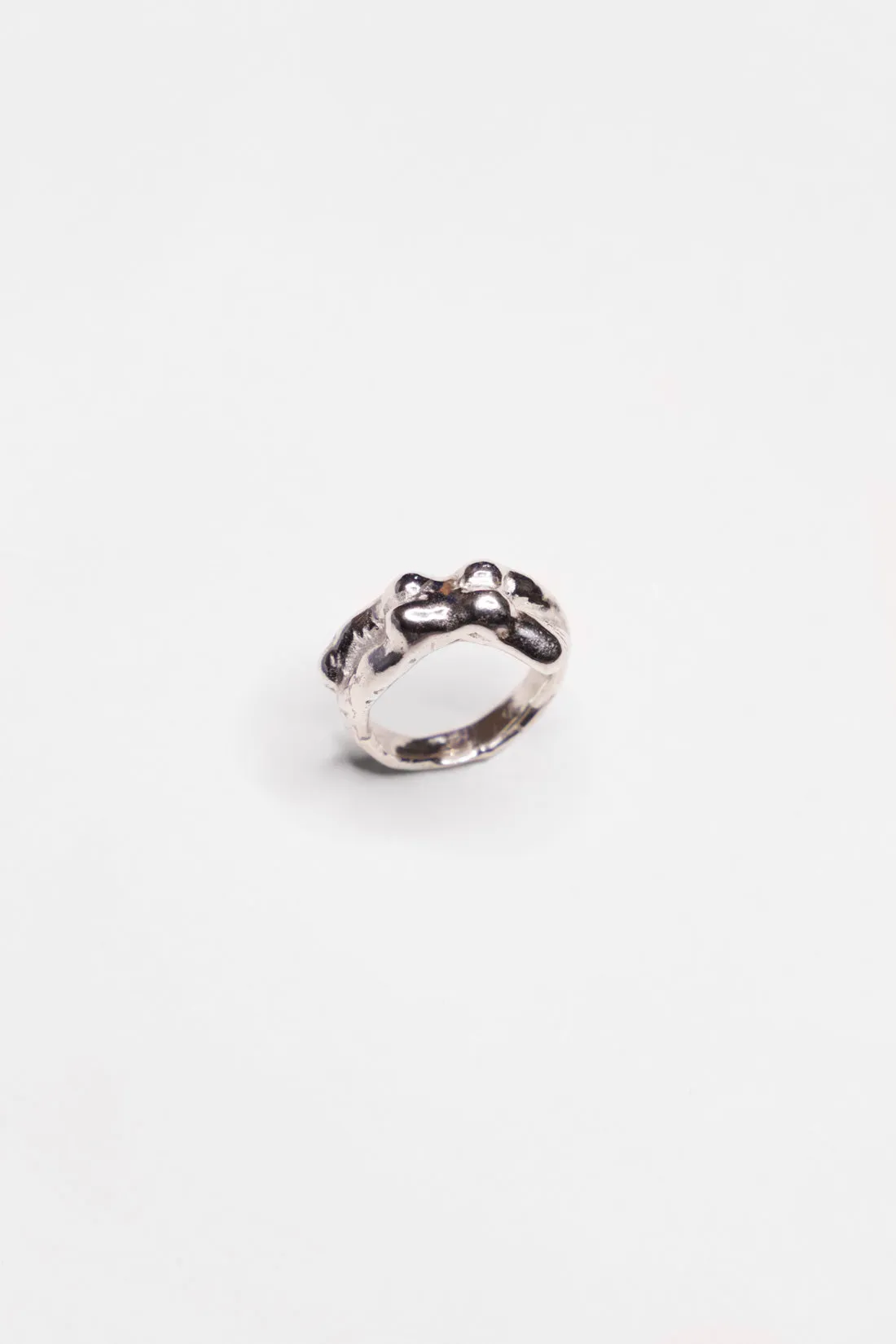 Moon Landing Ring in Silver