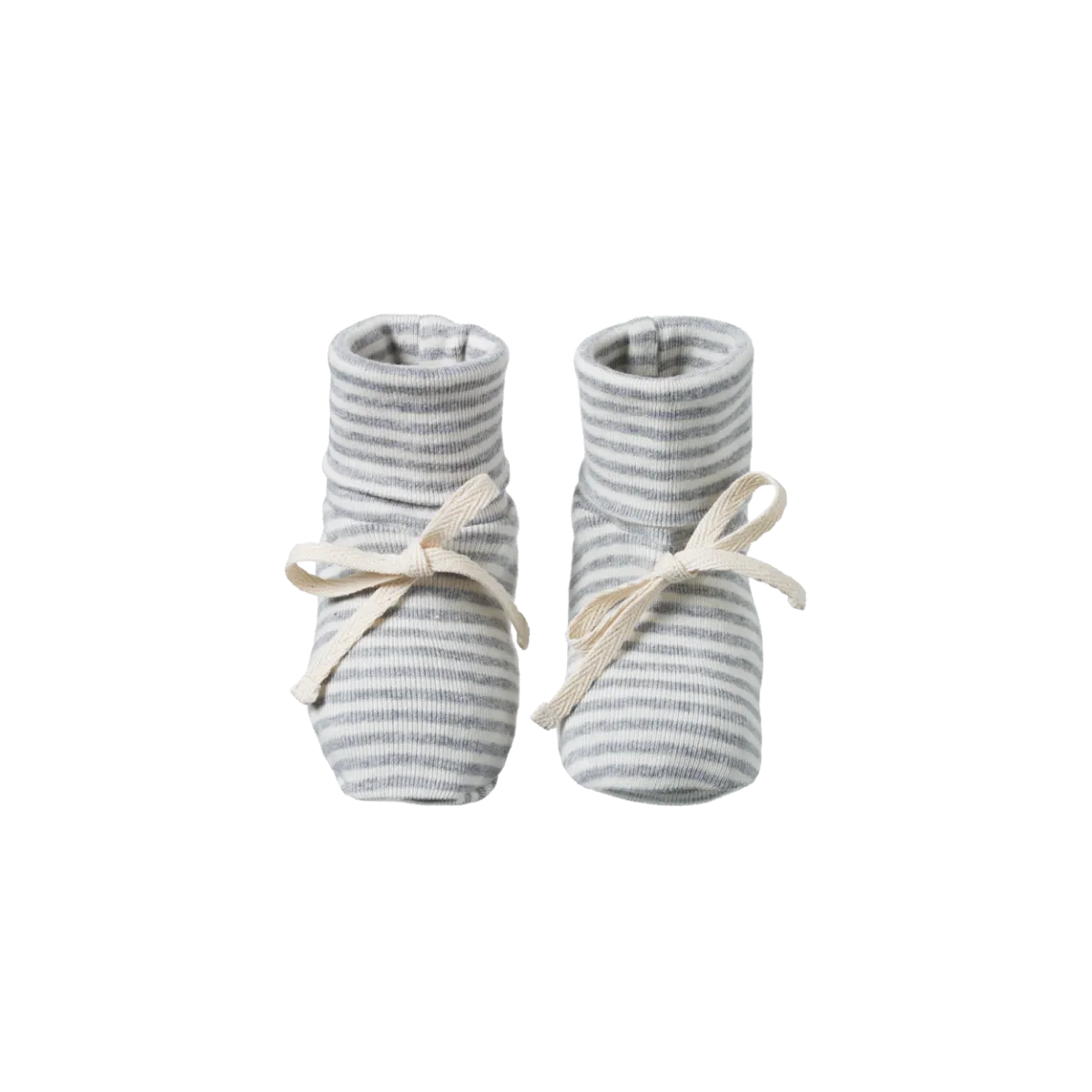 Nature Baby Cotton Booties - Grey Marl