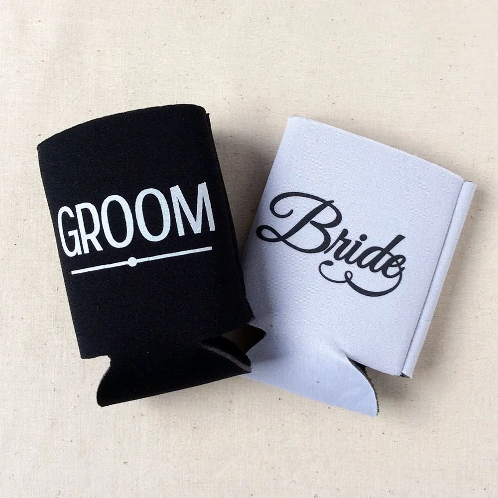 Neoprene Wedding Can Cooler #140 - Cheers to The Mr and Mrs