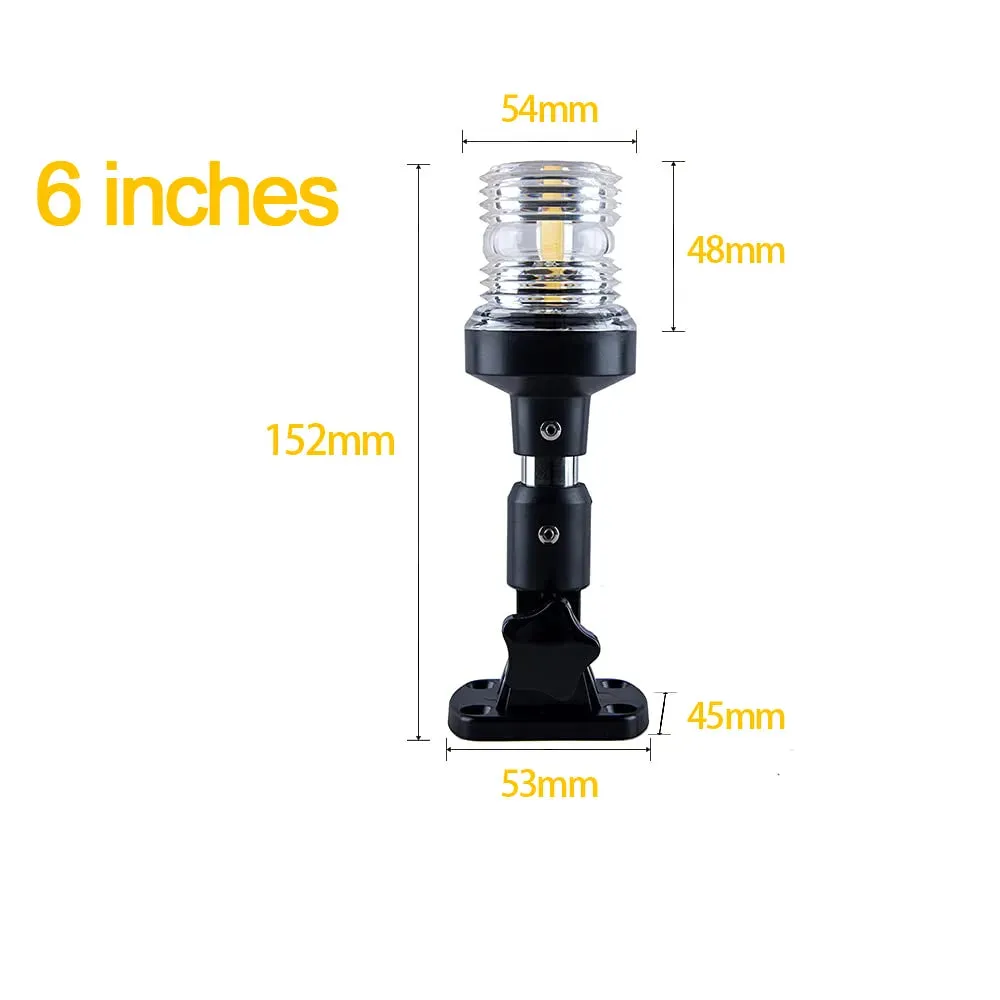 NEW Fold Down 360 Degree LED Boat Navigation Light for Yacht Marine Anchor Light