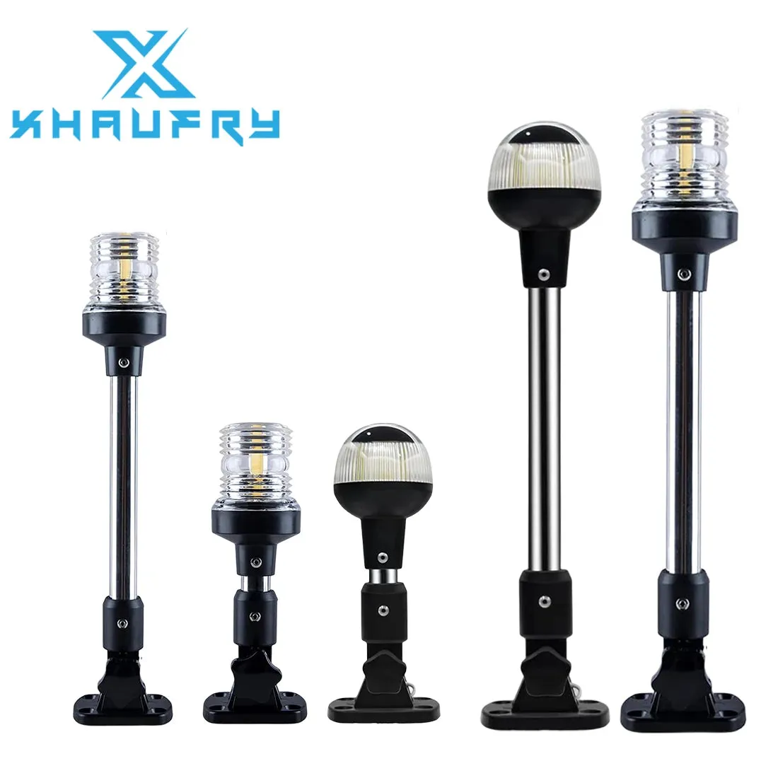 NEW Fold Down 360 Degree LED Boat Navigation Light for Yacht Marine Anchor Light