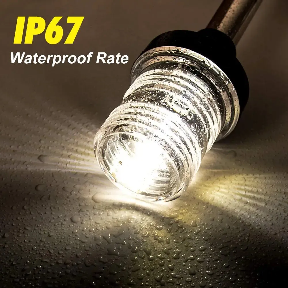 NEW Fold Down 360 Degree LED Boat Navigation Light for Yacht Marine Anchor Light