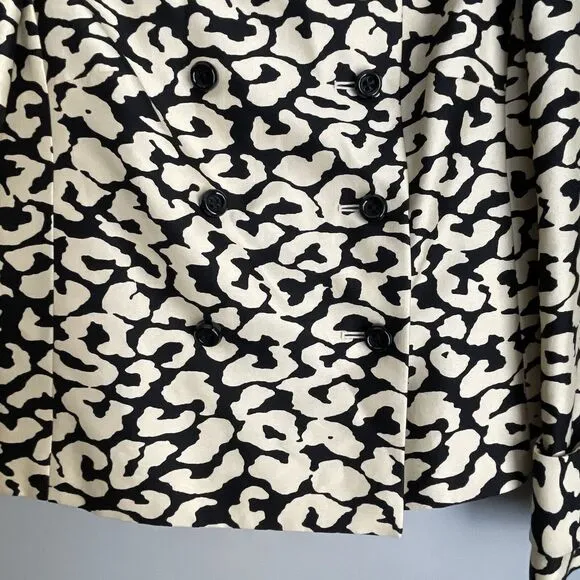 NEW J. Crew Double Breasted Silk Wool Blend Blazer Jacket Women's Size 6 Stylish