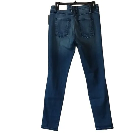 NEW McGuire Inez Patch Slim Blue Jeans in Lighthouse‎ Wash, Size 32