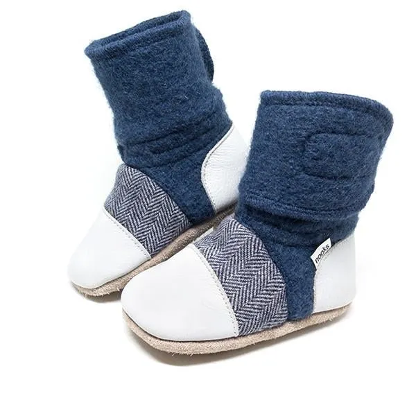 Nooks Design Wool Booties - Deep Sea