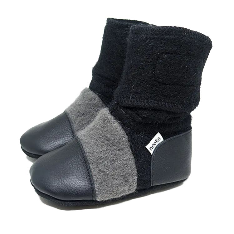 Nooks Design Wool Booties - Eclipse