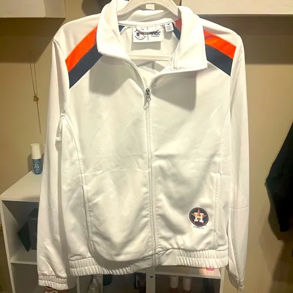 NWT Houston Astros Red Flag Full Zip Jacket by G-III 4Her By Carl Banks