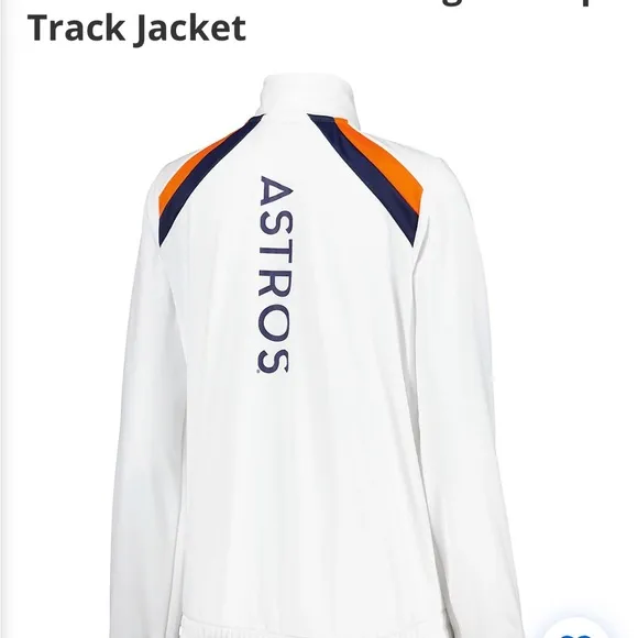 NWT Houston Astros Red Flag Full Zip Jacket by G-III 4Her By Carl Banks